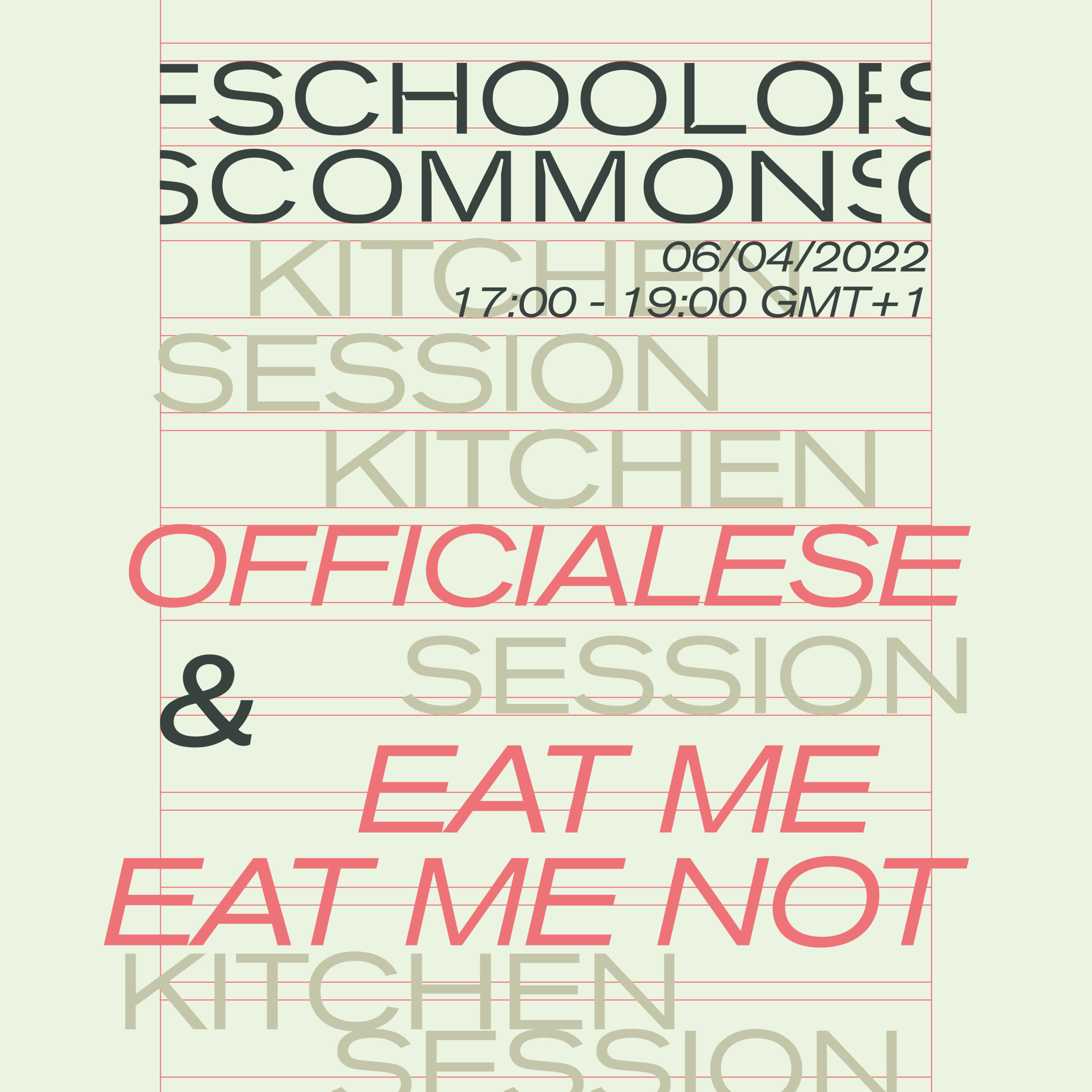Kitchen Session: Officialese & Eat me eat me not—an art game for making kin